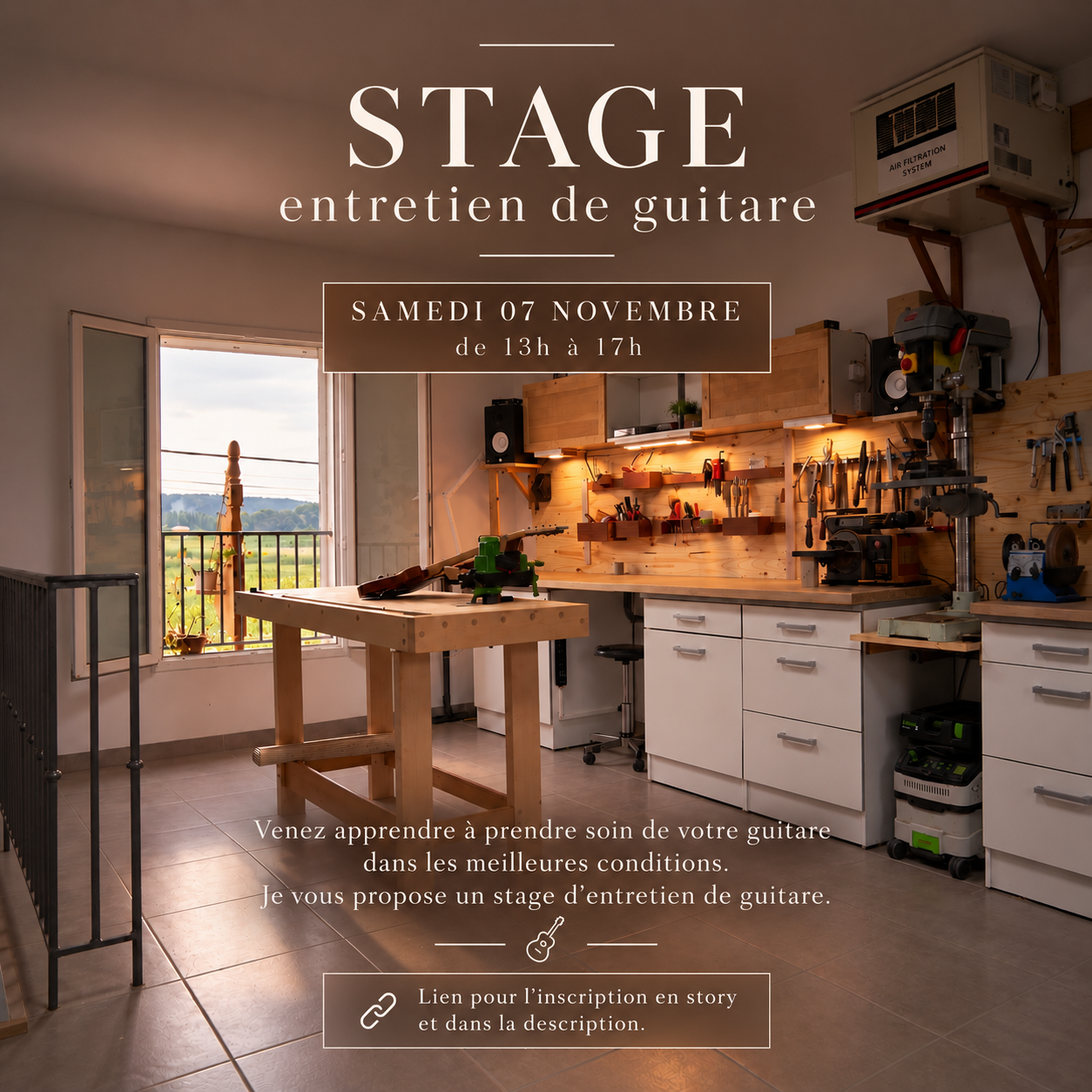 Stage entretient guitare